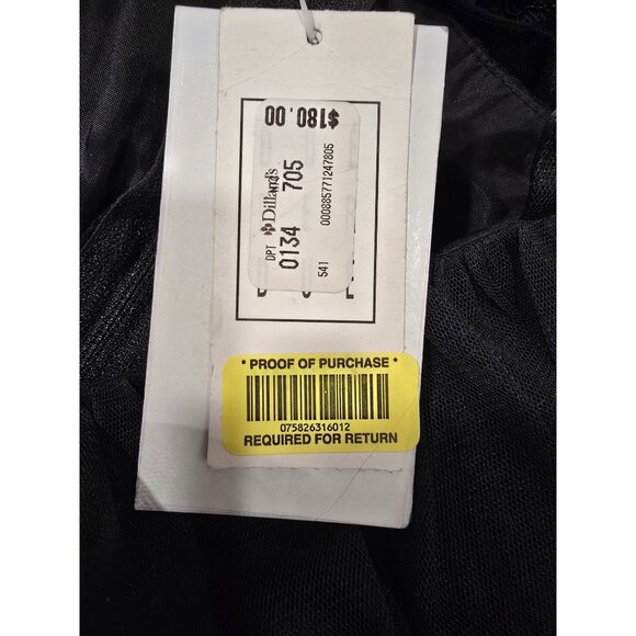 Veste Black Sequin Embroidered Dress, size 8 - Picture 6 of 7